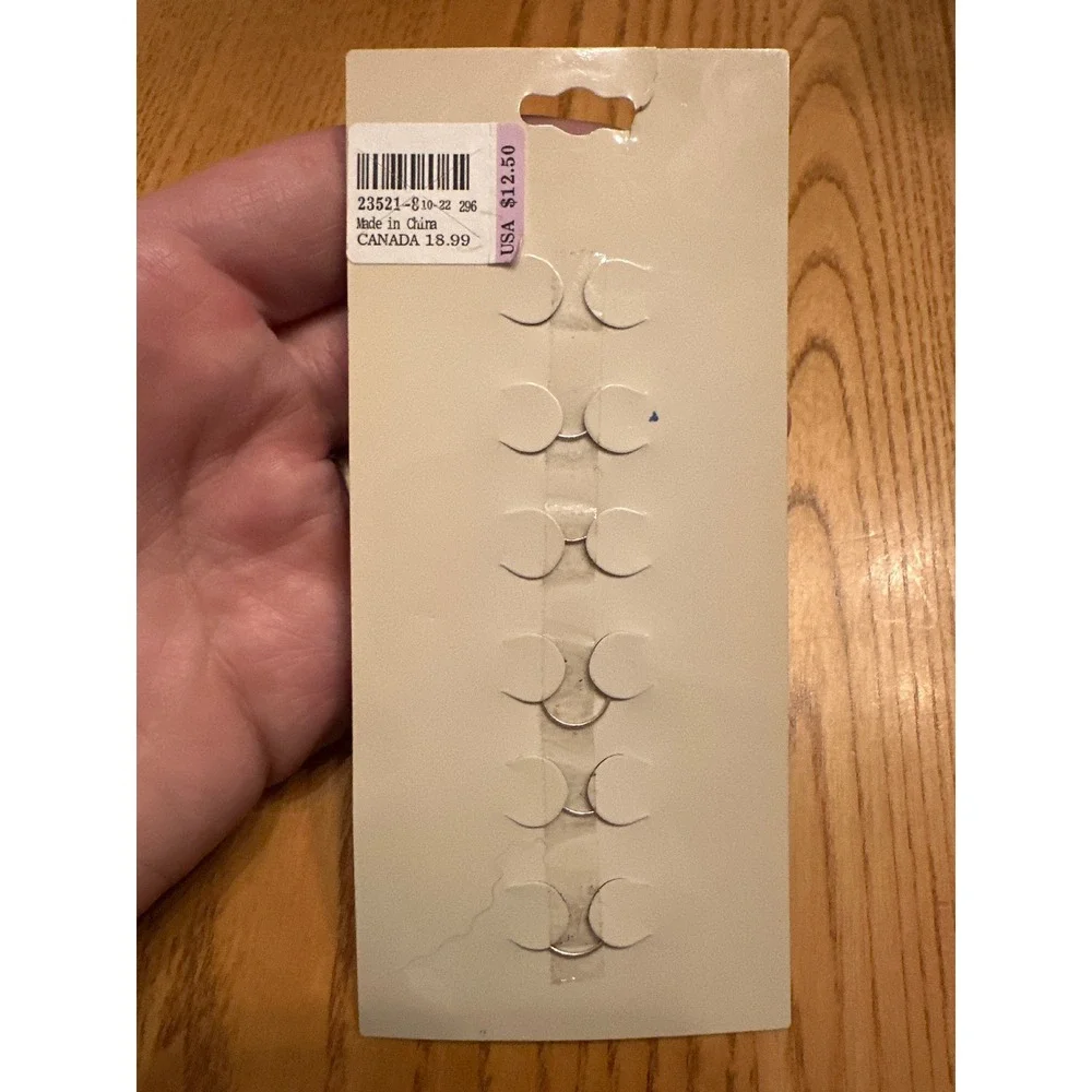 Claire's Genuine Austrian Crystal Hair Twisters Silver Tone Flower Set of 5 NEW